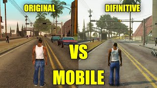 GTA San Andreas Original VS Definitive Mobile  Gameplay amp Graphics Comparison [upl. by Lucy]