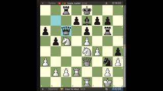 Zaw Ye Htut Myanmar vs CM SahbiTaleb Tunisia at 2024 Chess Olympiad Board 3 [upl. by Derron169]