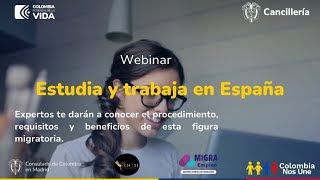 Webinar Estudia y trabaja en España [upl. by Yenahpets]