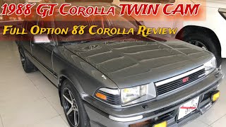 Twin Cam 1988 Corolla Review full option [upl. by Nived667]