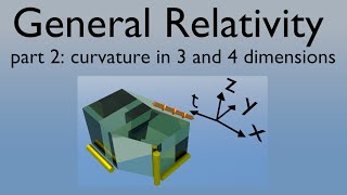 General Relativity part 2 Curvature in 3 and 4 dimensions [upl. by Schild]