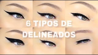 6 DIFERENTES TIPOS DE DELINEADOS  FACIL PARA PRINCIPIANTES [upl. by Repmek]