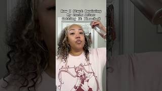 Using Oils and Leave In Conditioner to Style My Damaged Bleached Curls bleachedhair curlyhairtips [upl. by Lathe]