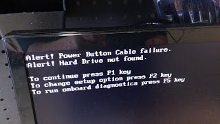 Dell Optiplex power button cable failure A guide on how to stop the annoying error [upl. by Llerruj]