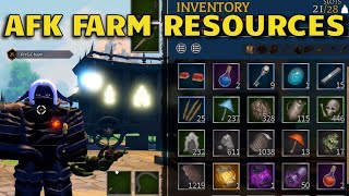 How to AFK FARM RESOURCES in DEVAS OF CREATION  Rock Maple Palm Wood Mushroom Moon Stone Berries [upl. by Oiludbo]