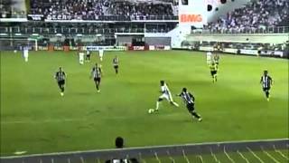 Gol golaço Fantastico de Neymar contra Atletico MG 17102012 dribla 3 e marca [upl. by Adirf]