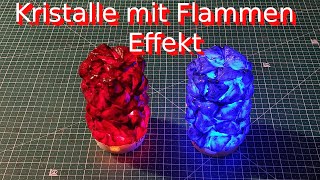 Larp WaffenKristall mit Flammen Effekt bauenlarp cosplay basteln tutorial [upl. by Settera]