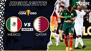 Resumen y goles  México vs Qatar  Copa Oro 2023  TUDN [upl. by Nirhtak]