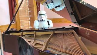 Stormtrooper Plays Imperial MarchCantina Mix on Piano  StarWars Soundtrack [upl. by Martres]