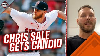 Chris Sale on joining Braves injuries amp time in Boston [upl. by Ramed]