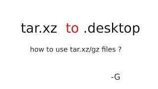 How to install targz extentioned file in linux  targz to desktop [upl. by Jews]