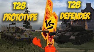 WOT Blitz  Имба царей или дно морей T28 Defender vs T28 Prototype [upl. by Lamrej875]