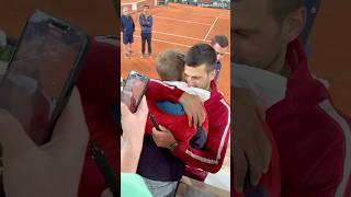 This Djokovic moment will melt your heart ❤️ tennis Djokovic tennisfans [upl. by Itak]