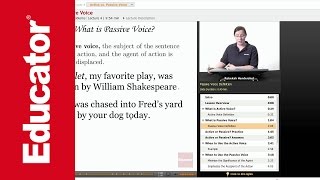 quotActive vs Passive Voicequot  English Grammar with Educatorcom [upl. by Aket]