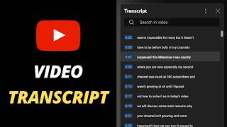 How to Get Transcript From YouTube Videos  Video to Text Converter 2024 [upl. by Wendeline704]