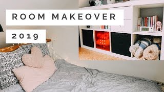 Zimmer MAKEOVER für 2019 Bett umstellen  neues Setup [upl. by Ainehta]