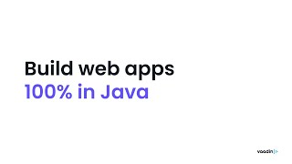 Vaadin Flow in 40 seconds ⚡️ Build web apps 100 in Java [upl. by Akihsan]