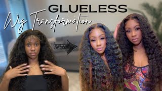 100 GLUELESS 6x6 Closure Wig Install  FT Asteria Hair Water Wave Wig [upl. by Oirretna]