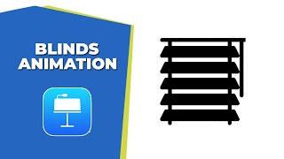 How to add Blinds Animation in Apple keynote [upl. by Encrata]