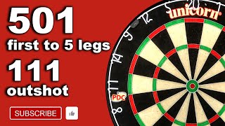 501 Darts Match outshotdarts vs intermediate Scolia bot first to 5 Legs 501 [upl. by Leirrad]