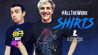 AllTheWork Charity Shirt Sale  Fortnite Battle Royale Gameplay  Ninja [upl. by Enirak877]