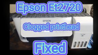 Epson ET2720 sublimation printer clogged print heads fixed [upl. by Imeka]