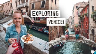 Venice CITY TOUR  Best Coffee Delicious Cicchetti Glass Blowing  MORE [upl. by Ennazor]