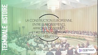 TERMINALE  Construction européenne entre élargissements approfondissements et remises en question [upl. by Witha961]