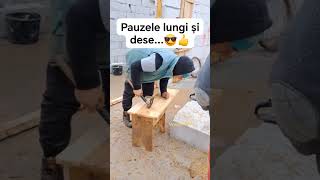 Pauzele lungi și dese😎👍 goviral romania scaun constructii distractie funny viralreels [upl. by Koch]