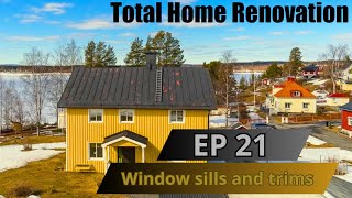 Wooden window sills finishing  Part 44 EP 21 By Nors [upl. by Nonnelg642]