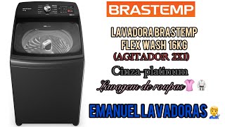 Lavadora Brastemp Flex Wash 16kg BWY16A9 panos de prato e toalhas de mesa [upl. by Idnar490]