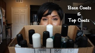 Base Coats and Top Coats I use [upl. by Naahs340]