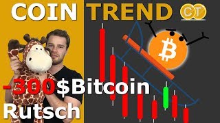 😰300 Bitcoin Rutsch 🚦Decred LBC und Litecoin folgen [upl. by Adohr]