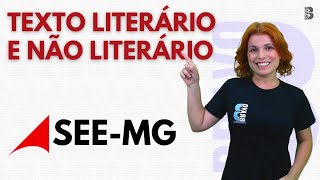 TEXTO LITERÁRIO E NÃO LITERÁRIO  CONCURSO SEE MG [upl. by Ainatit]