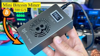 surprising  Mini Bitcoin Miner 500gs Hashrate Lucky Miner LV06 [upl. by Nyladnar526]