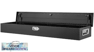 VEVOR Heavy Duty Aluminum Truck Bed Tool Box Diamond Plate Tool Box Review [upl. by Ahsatel646]