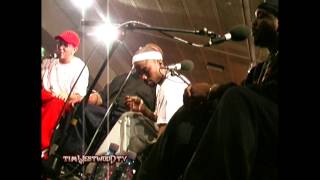 Eminem amp D12 freestyle FULL LENGTH VERSION  backstage in London 2001  Westwood [upl. by Nonarb]