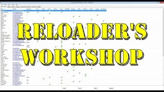 Reloaders WorkShop Tutorial  Part 7  New Firearm Collection Manager [upl. by Niowtna]