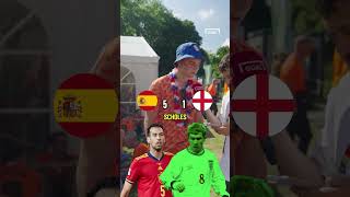 SPAIN v ENGLAND EUROS LEGENDS FOOTBALL CHALLENGE 🏆 shorts [upl. by Assyl644]