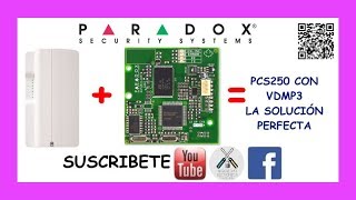 ☎️ VDMP3 en PCS250 ☎️ Sabes que te LLAMARÁ  PARADOX [upl. by Colfin]