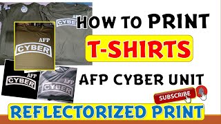 How to Print TShirt  REFLECTORIZED PROCESS  Reflectorized Vinyl [upl. by Nere]