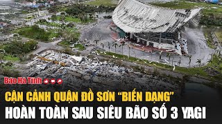 Nóng Cận cảnh quận Đồ Sơn “biến dạng” hoàn toàn sau Siêu bão số 3 Yagi [upl. by Eugeniusz]