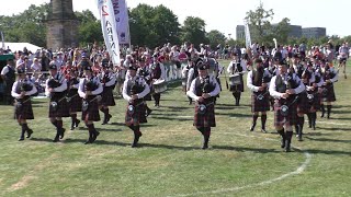 PORTLETHEN AND DISTRICT PIPE BAND GRADE 2 AT THE WORLD PIPE BAND CHAMPIONSHIPS 2022 [upl. by Yatnuahc820]