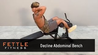 23451  Fettle Fitness Decline Abdominal Bench [upl. by Swords]