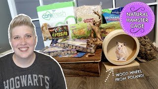 NATURAL HAMSTER CAGE PART 2  GIANT NATURAL HAMSTER HAUL [upl. by Htebasil982]