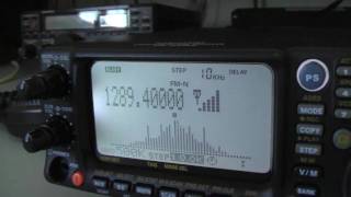 KENWOOD TH55 1200 MHZ  YAESU VR5000 [upl. by Airalav]