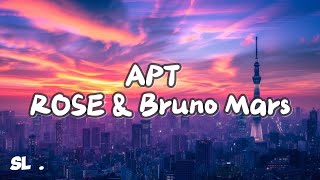 ROSÉ amp Bruno Mars  APT Lyrics [upl. by Adon384]