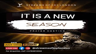 ITS A NEW SEASON  PRAYER MEETING  19TH JULY 2024 [upl. by Eugenides]