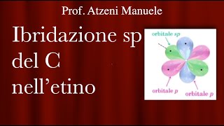 Ibridazione sp del carbonio negli alchini ProfAtzeni [upl. by Imerej]