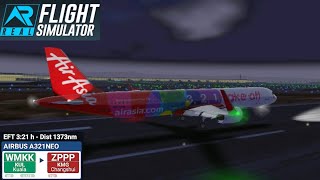 RFSReal Flight Simulator  Airbus A321 Neo  AIr Asia  Kuala LumpurKunming [upl. by Cherri]